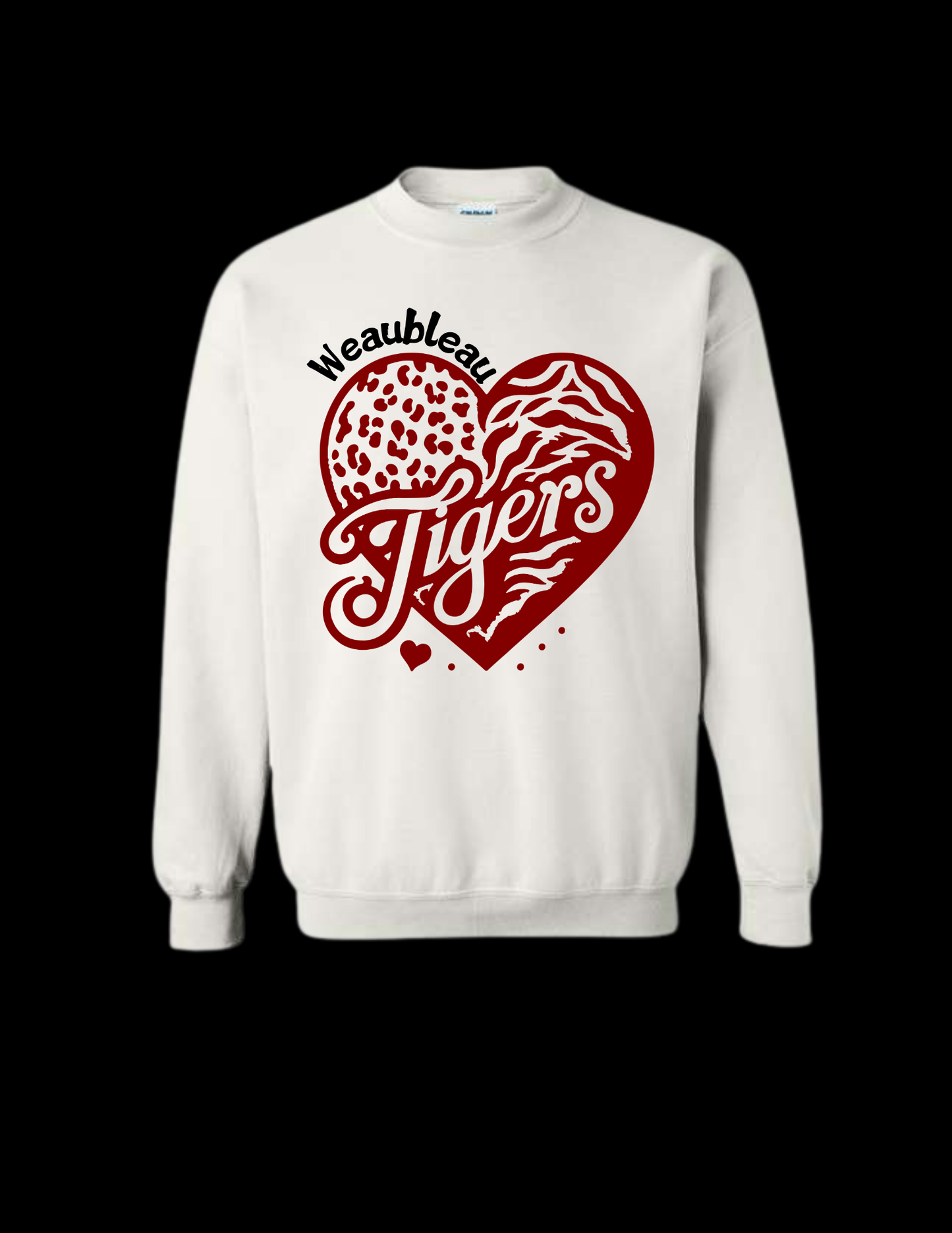 Weaubleau Tigers Heart - Gildan - Heavy Blend™ Crewneck Sweatshirt