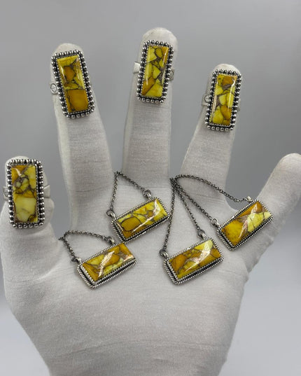 Sterling Silver Bar Necklace - Honey Dahlia