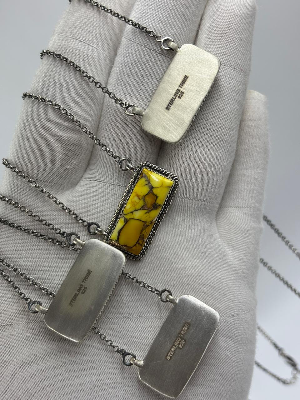 Sterling Silver Bar Necklace - Honey Dahlia