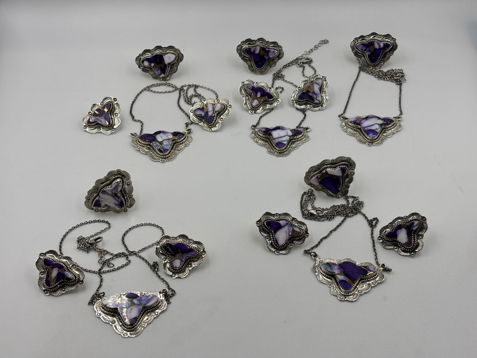 Sterling Silver Cow Necklace - Violet Dahlia
