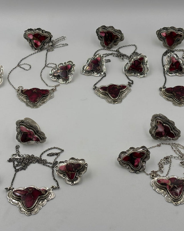 Sterling Silver Cow Necklace - Rose Dahlia