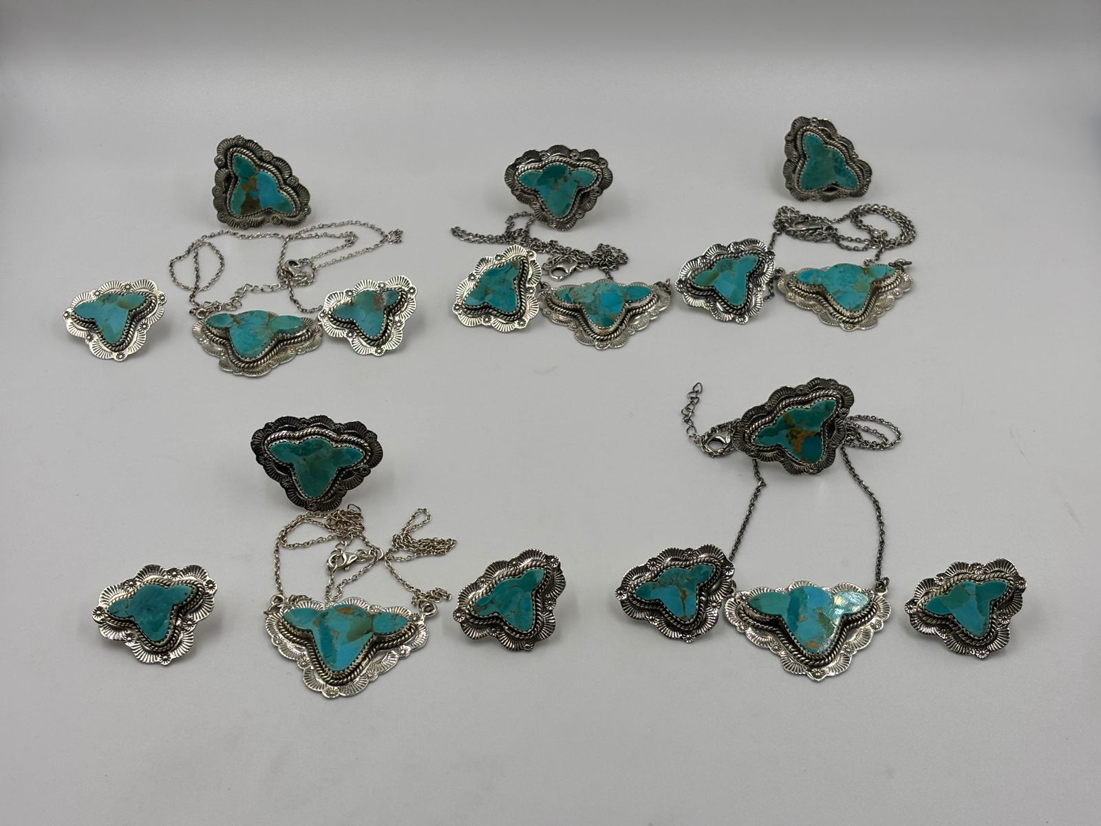 Sterling Silver Cow Necklace - Kingsman Turquoise