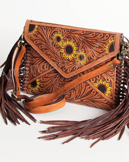 LC-ADBGA124 Envelope Genuine Western Leather Women Bag