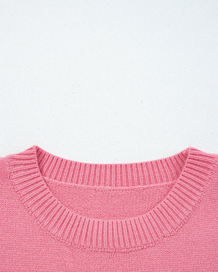 Peach Blossom See You Cowboy Embroidered Western Graphic Sweater