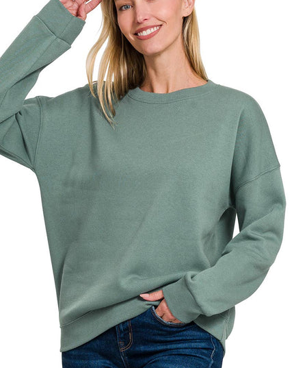 `Basic Casual Sweatshirts Zenana