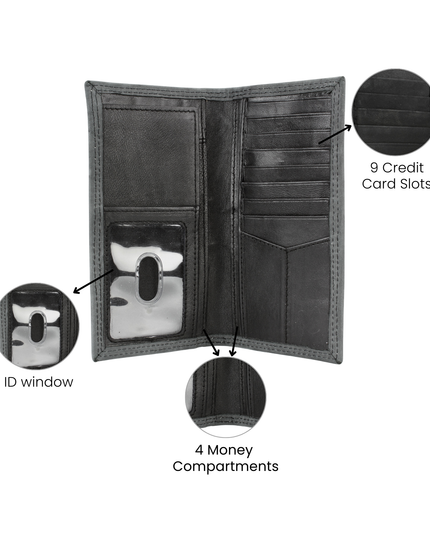 Men’s Rodeo Wallet with Cowboy Emboss ABMWVT 06