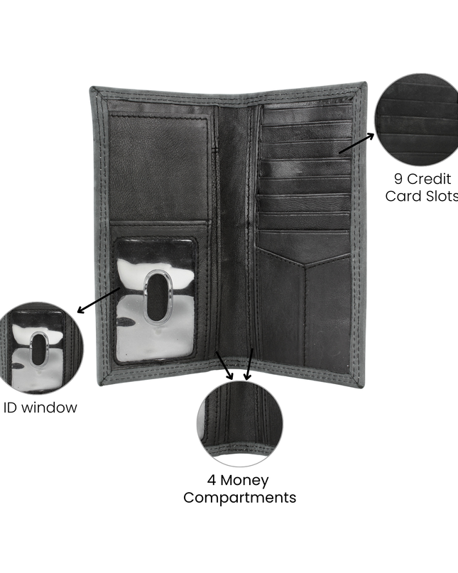 Men’s Rodeo Wallet with Cowboy Emboss ABMWVT 06
