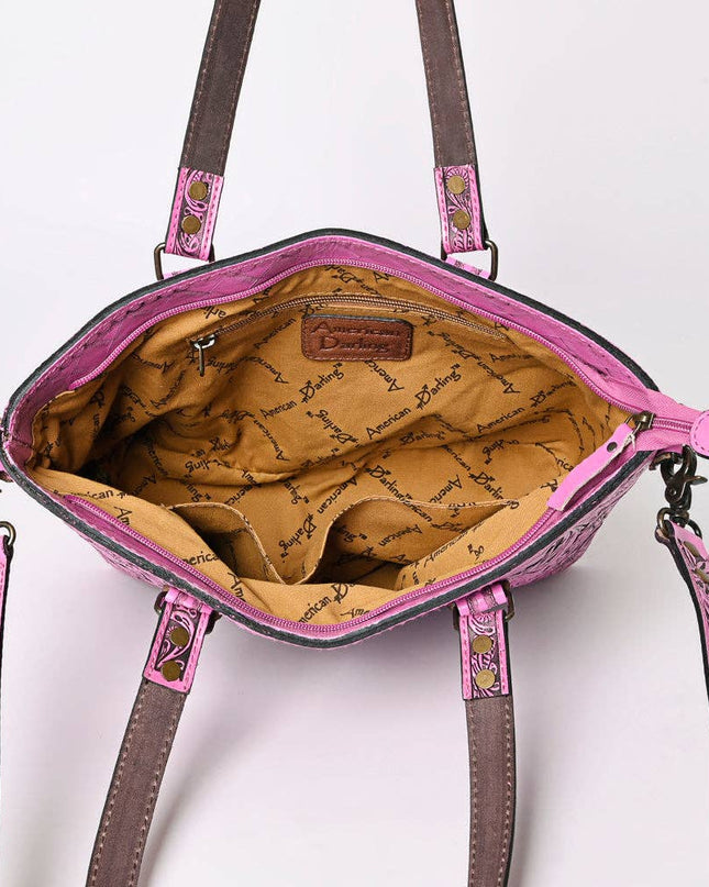 ADBG1141B Tote Hand Tooled Genuine Western Leather Women Bag