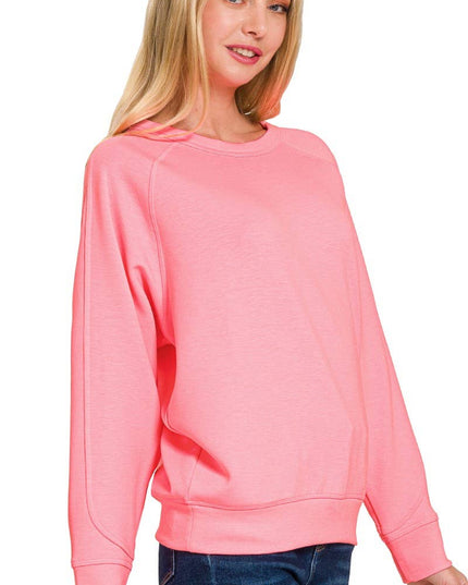 Soft Scuba Crewneck Sweatshirt SI-26756 Zenana