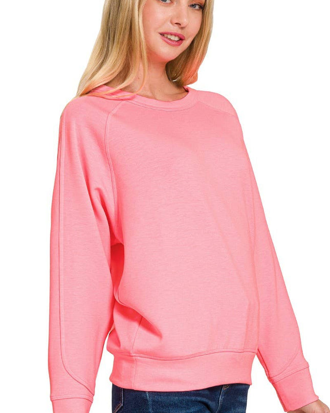 Soft Scuba Crewneck Sweatshirt SI-26756 Zenana