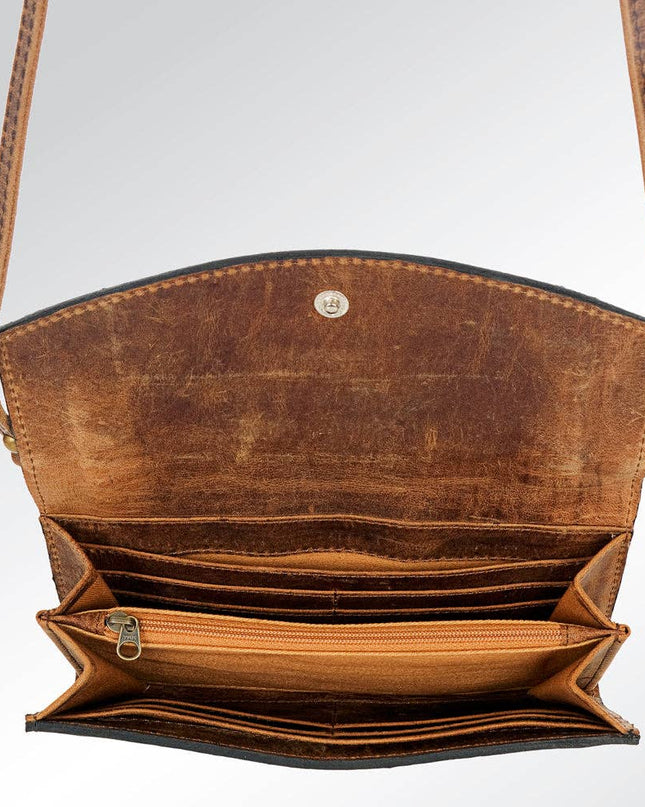 LC-ADBG518 Wallet Genuine Western Leather Women Bag