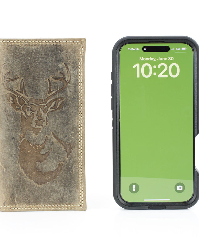 Men’s Rodeo Wallet with Deer Emboss ABMWVT 07