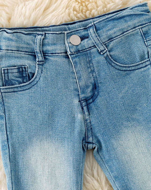 LT. blue Western  double layer bell pants with adjustable string. PNG50255-SOL