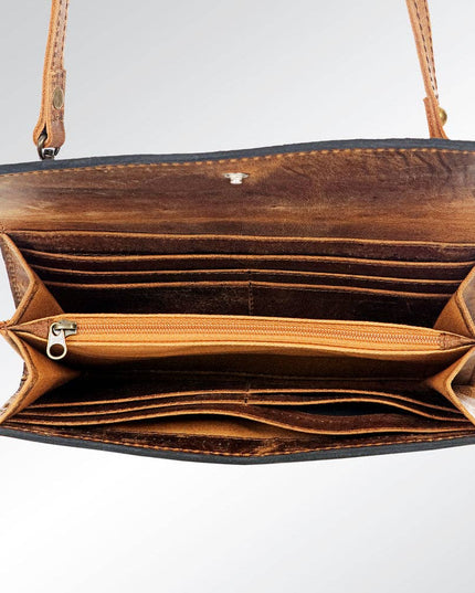 LC-ADBG518 Wallet Genuine Western Leather Women Bag