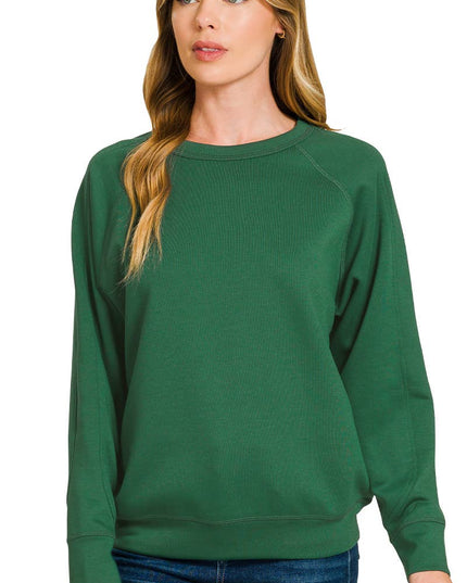 Soft Scuba Crewneck Sweatshirt SI-26756 Zenana