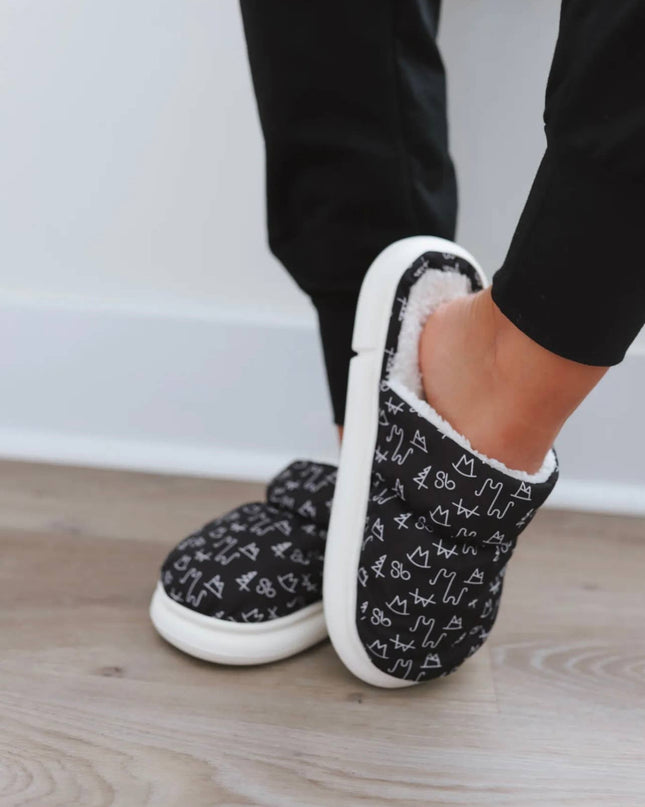 Black Brand Slippers