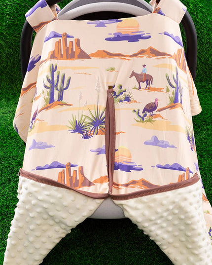 WILD WEST DESSERT, CACTUS PRINTED CAR SEAT COVER. ZYTB651430