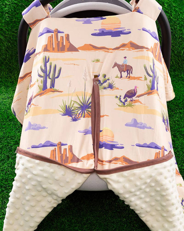 WILD WEST DESSERT, CACTUS PRINTED CAR SEAT COVER. ZYTB651430