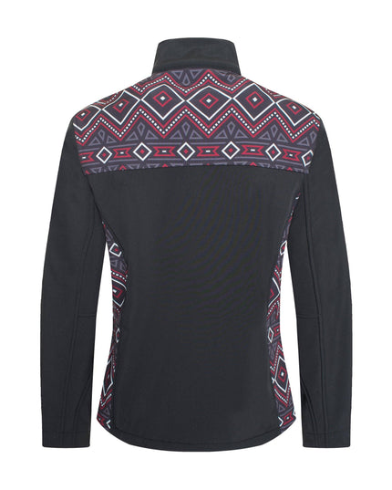 Women's Softshell Aztec Print Fleece-Lined Jackets