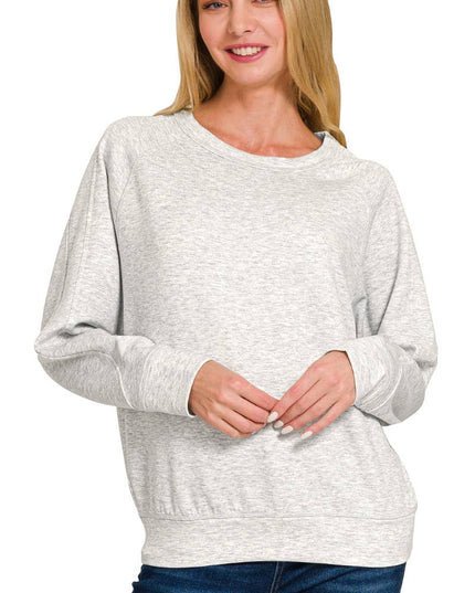 Soft Scuba Crewneck Sweatshirt SI-26756 Zenana