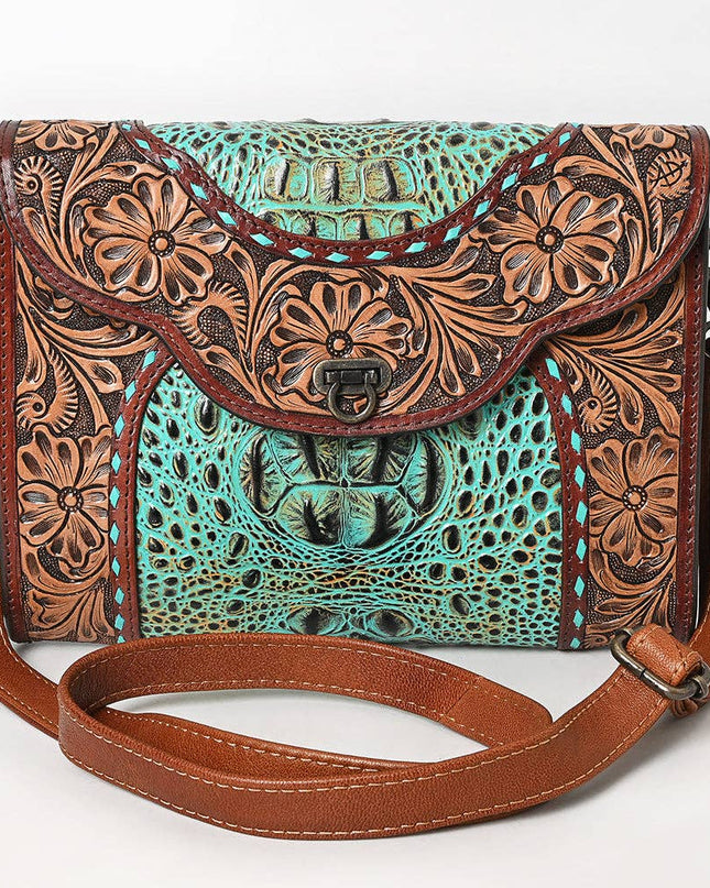 ADBG1303 Wallet Genuine Western Leather Women Bag