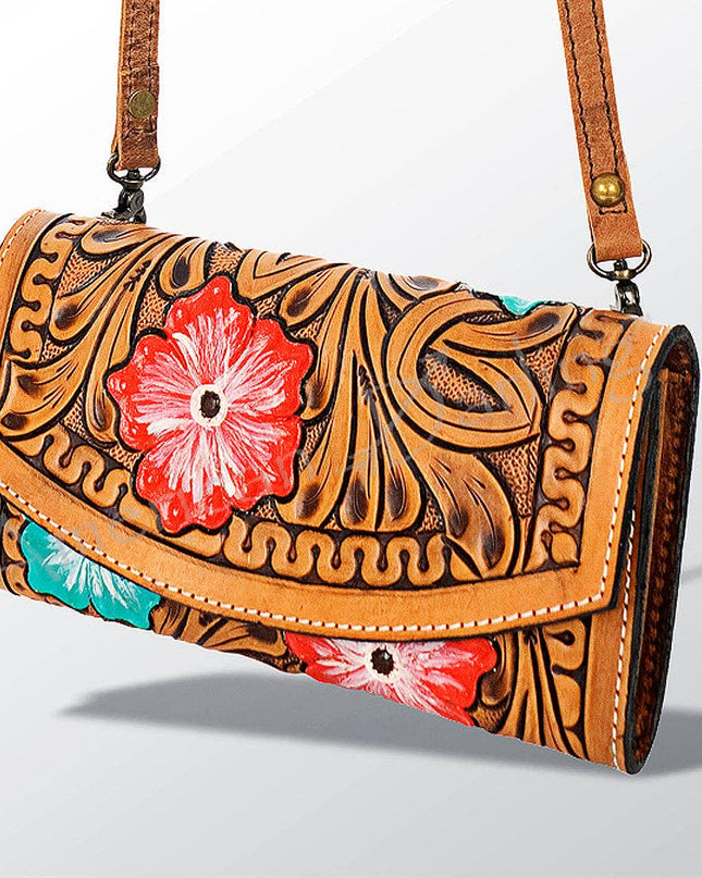 LC-ADBG518 Wallet Genuine Western Leather Women Bag