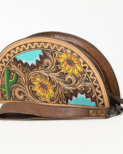 ADBG1433A Taco Hand Tooled Genuine Western Leather Women Bag