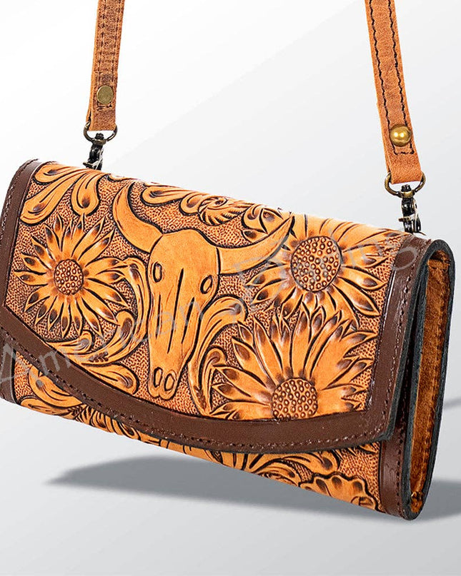 LC-ADBG518 Wallet Genuine Western Leather Women Bag
