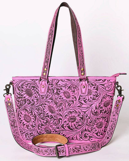 ADBG1141B Tote Hand Tooled Genuine Western Leather Women Bag