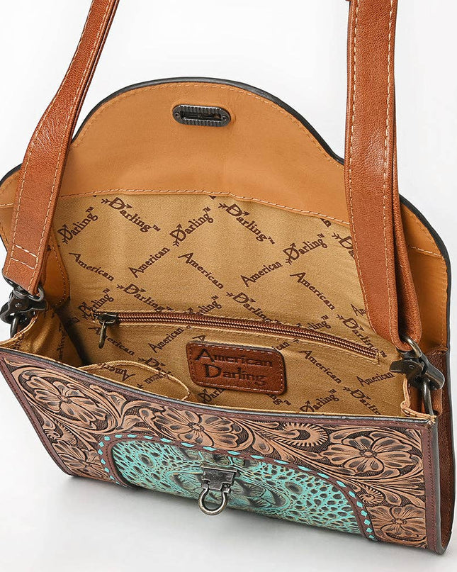 ADBG1303 Wallet Genuine Western Leather Women Bag