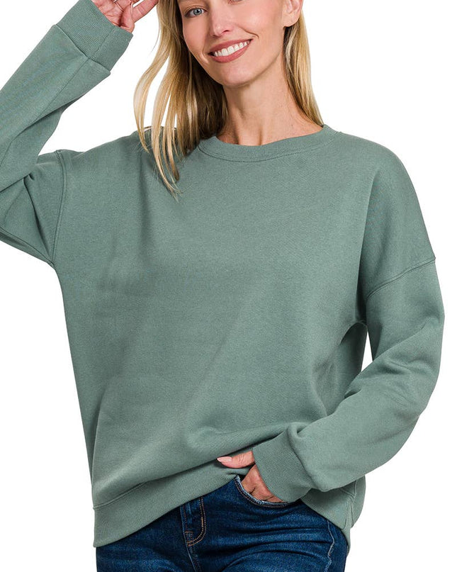 `Basic Casual Sweatshirts Zenana