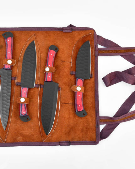 5-Piece  Knife Set / With Leather carry Bag