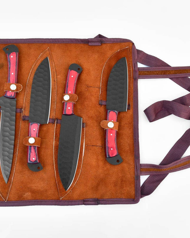 5-Piece  Knife Set / With Leather carry Bag