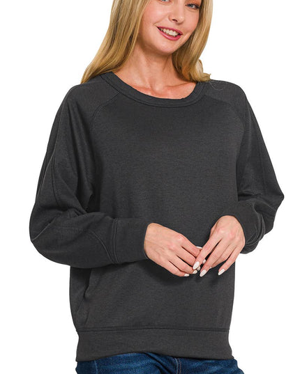 Soft Scuba Crewneck Sweatshirt SI-26756 Zenana