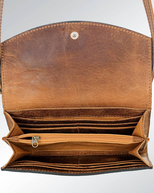 LC-ADBG518 Wallet Genuine Western Leather Women Bag