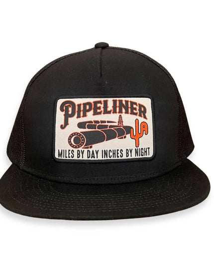 "Pipeliner" - 6006 Black/ Black Mesh, Snapback Cap (WESA JAN 2024)