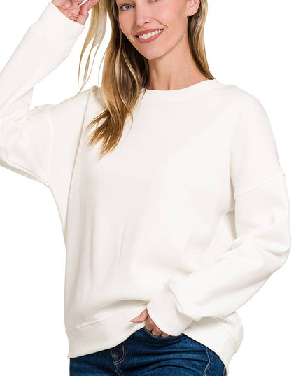 `Basic Casual Sweatshirts Zenana