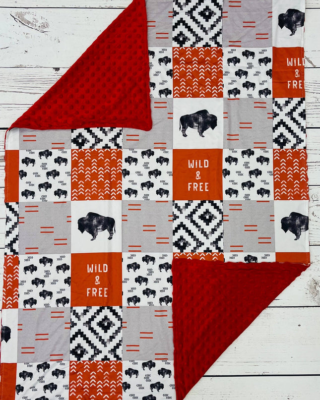 Wild and Free Baby Cows Blanket