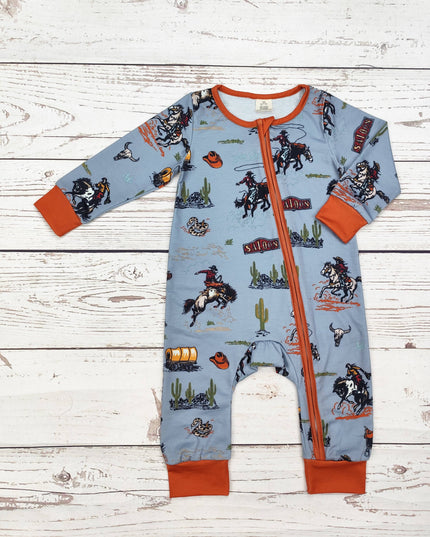Baby Boy Western Rodeo Zippy Sleeper
