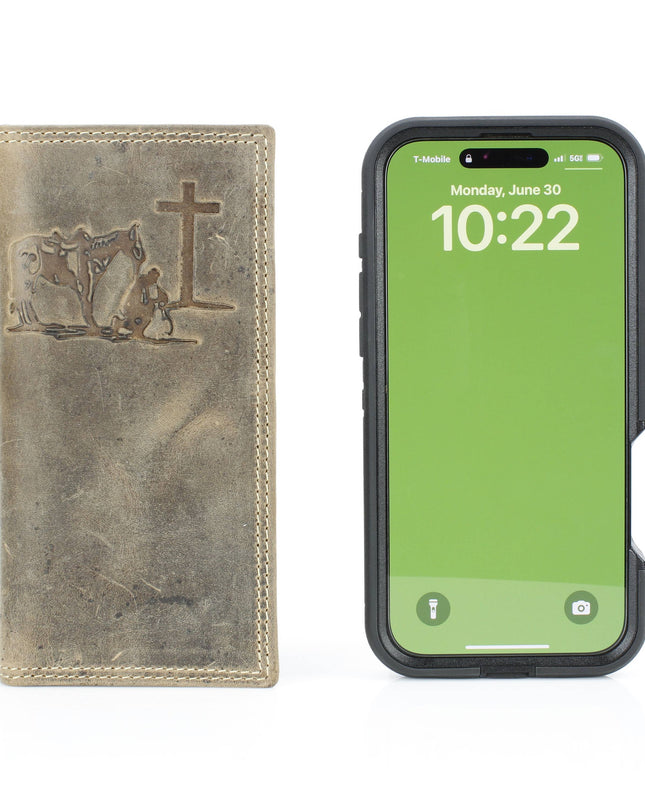 Men’s Rodeo Wallet with Cowboy Emboss ABMWVT 06
