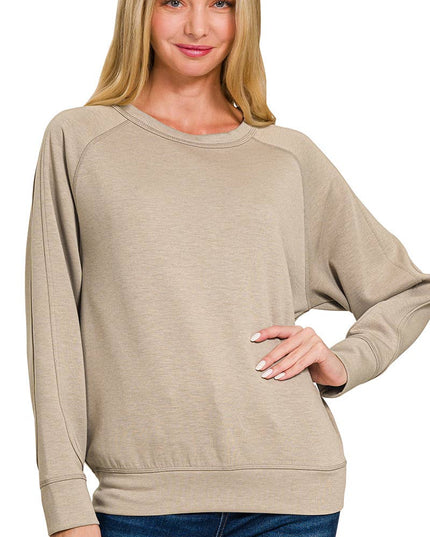 Soft Scuba Crewneck Sweatshirt SI-26756 Zenana