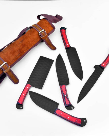 5-Piece  Knife Set / With Leather carry Bag