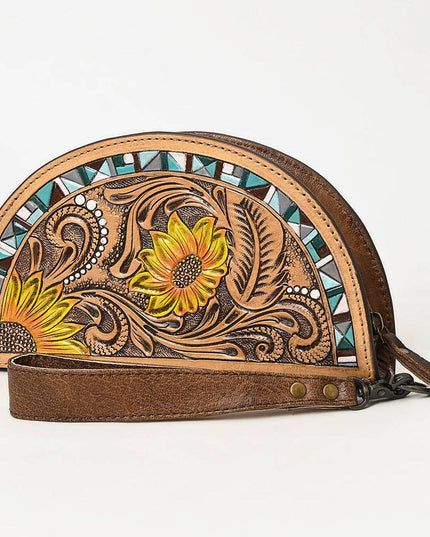 ADBG1433A Taco Hand Tooled Genuine Western Leather Women Bag