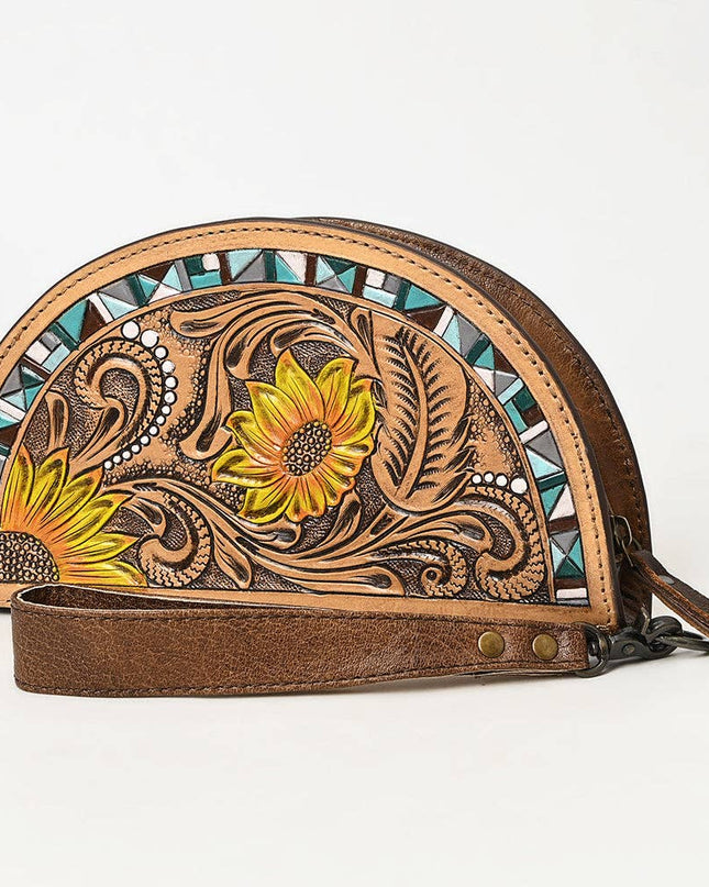 ADBG1433A Taco Hand Tooled Genuine Western Leather Women Bag