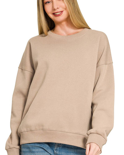 `Basic Casual Sweatshirts Zenana