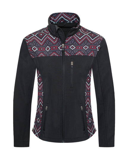 Women's Softshell Aztec Print Fleece-Lined Jackets
