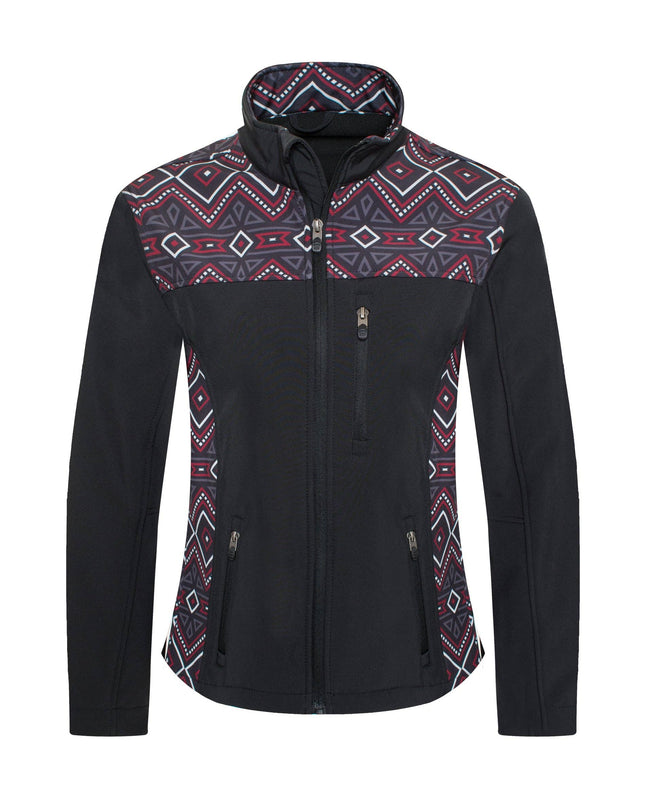 Women's Softshell Aztec Print Fleece-Lined Jackets