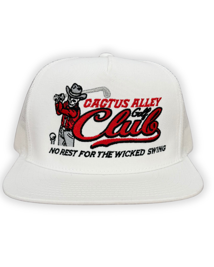 "Wicked Swing" - 6006 White/ White Mesh, Snapback Cap