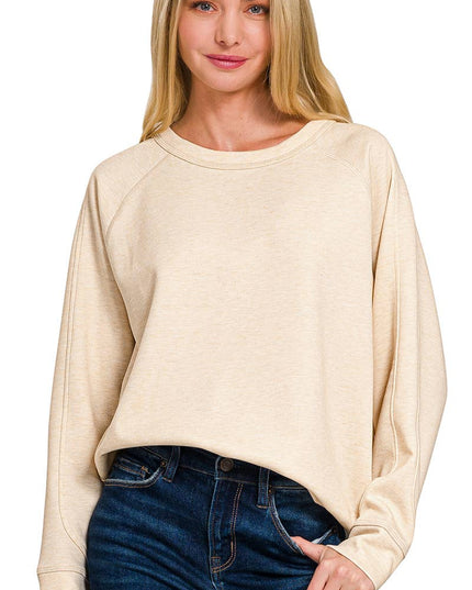 Soft Scuba Crewneck Sweatshirt SI-26756 Zenana