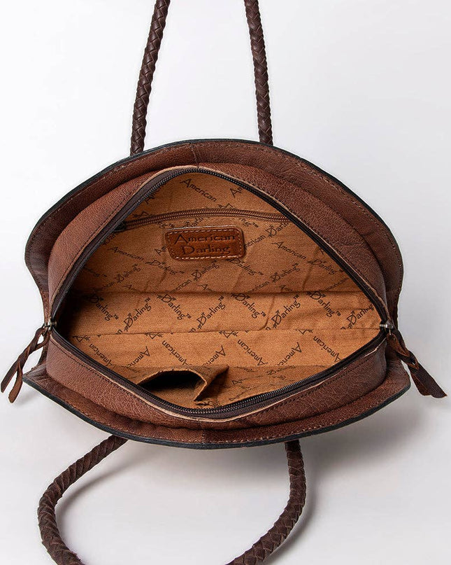 LC-ADBG517BRW Taco Hair-On Genuine Western Leather Women Bag